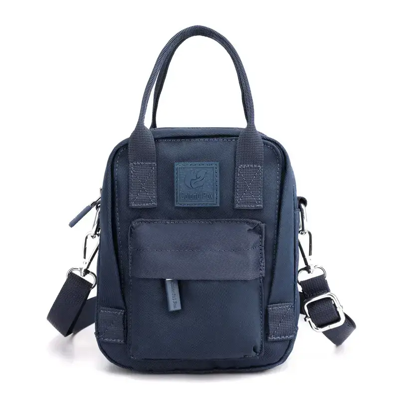 Women's Water-Repellent Nylon Crossbody Bag Blue - Image 2