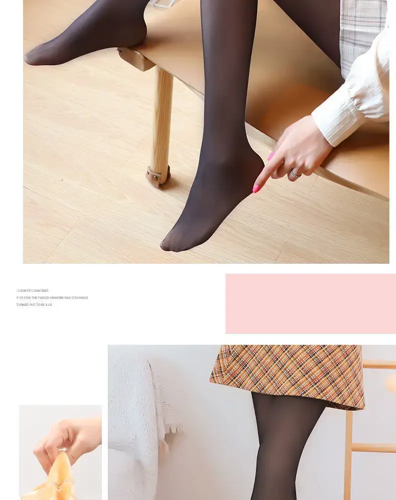 Nude High-Waisted Leggings for Women Fleece Lined — feature 18