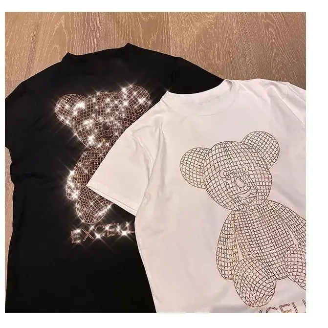 Hot Diamond Gold Diamond Sparkling Bear Plus Size Women's T-Shirt - Image 8