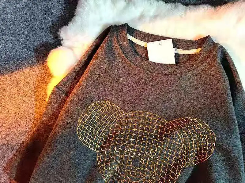 Hot Diamond Gold Diamond Sparkling Bear Plus Size Women's T-Shirt — feature 10