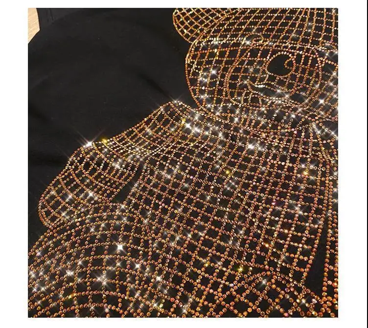 Hot Diamond Gold Diamond Sparkling Bear Plus Size Women's T-Shirt — feature 14