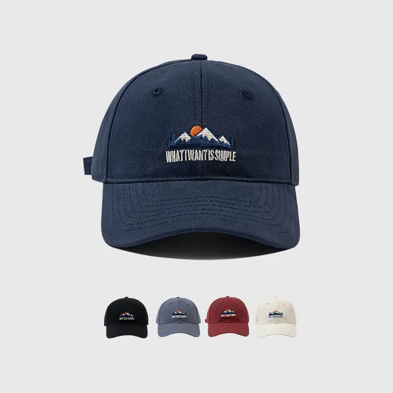 Men's Blue "What Happens Is Simple" Cap