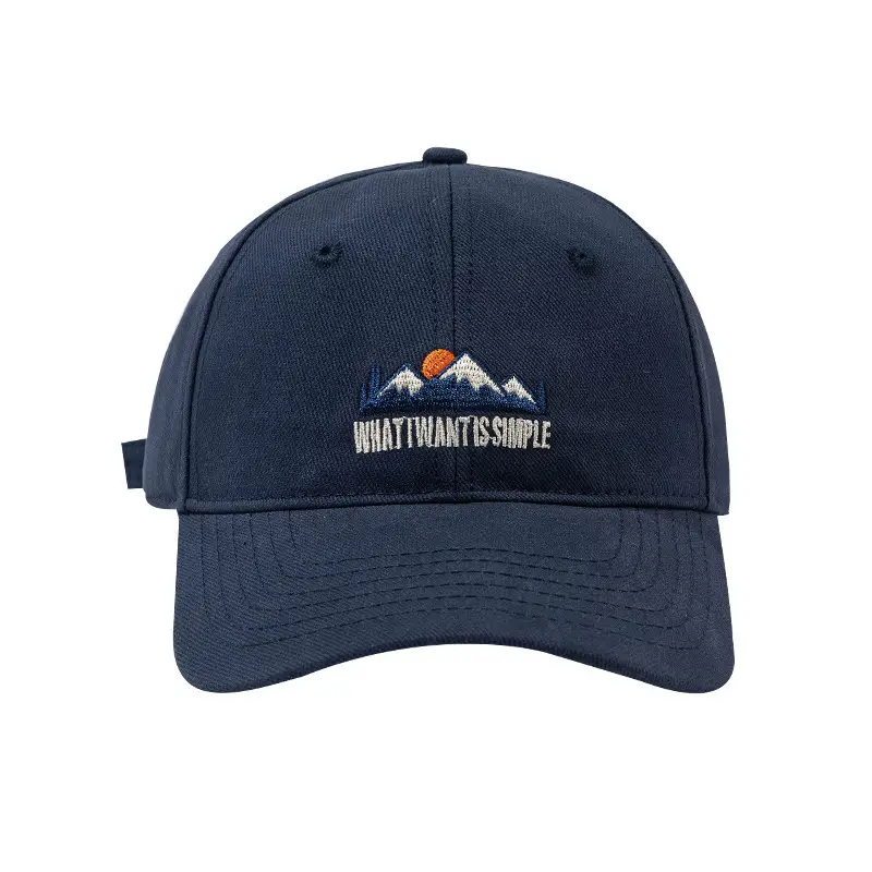 Men's Blue "What Happens Is Simple" Cap - Image 6