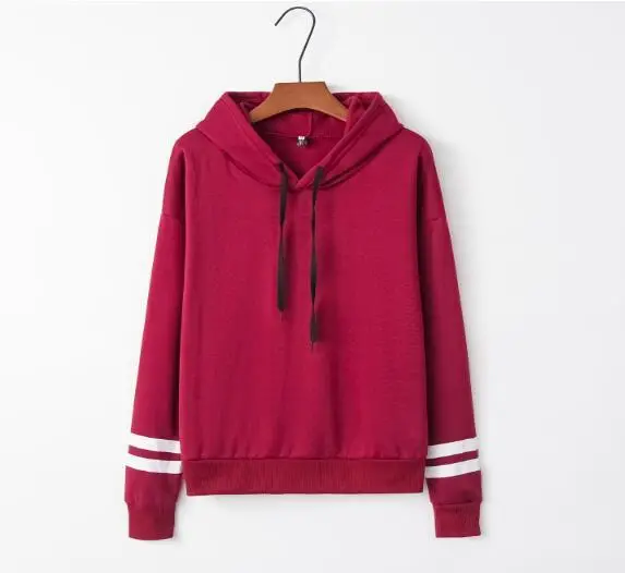 Gray Hoodie with White Stripes Loose Fit — feature 16
