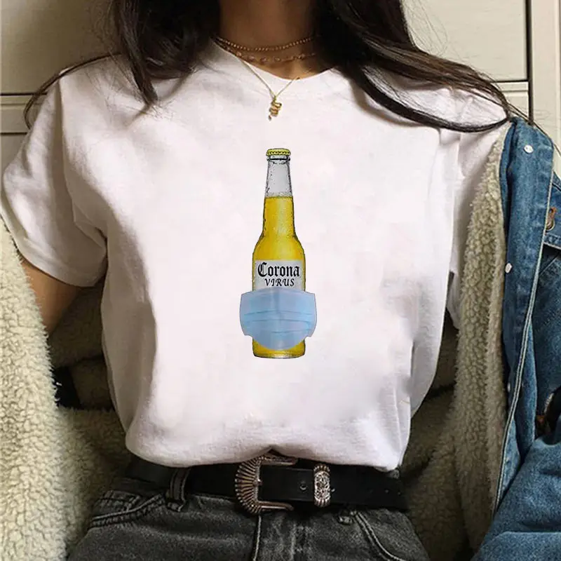 Mona Lisa Printed T-Shirt Women Short Sleeve White
