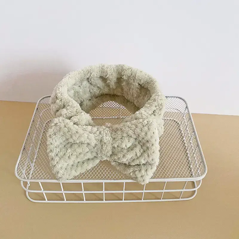 Japanese Microfiber Pineapple Bow Hair Band Women's Face Mask Headband Wide-brimmed Soft Turban - Image 10