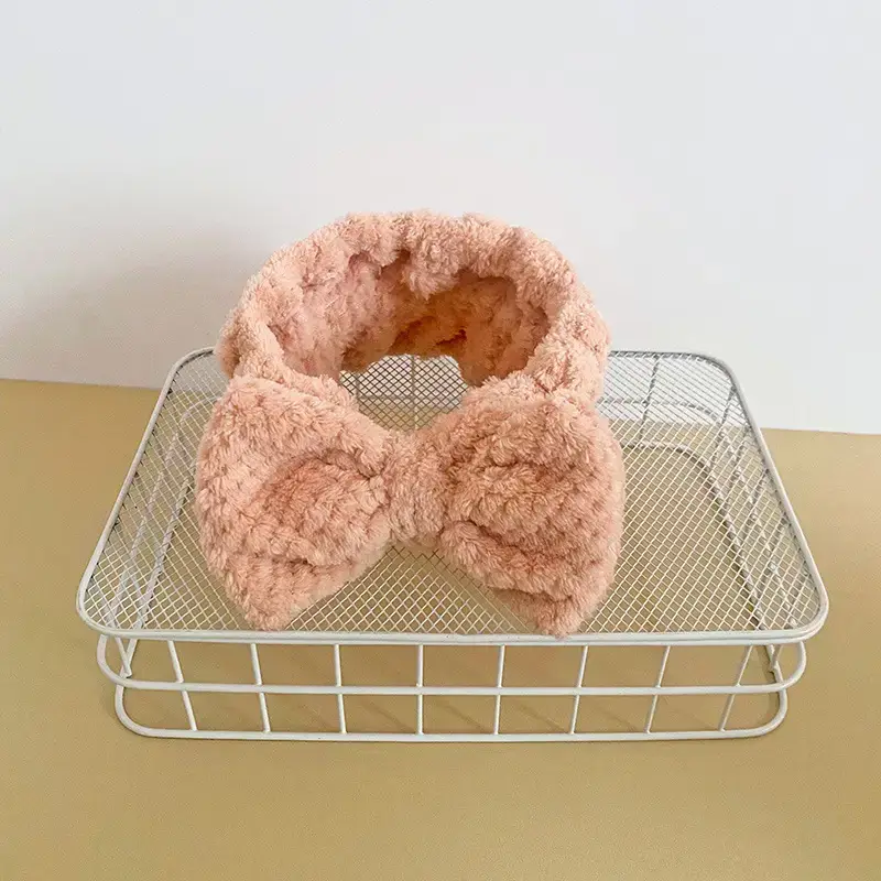 Japanese Microfiber Pineapple Bow Hair Band Women's Face Mask Headband Wide-brimmed Soft Turban - Image 6