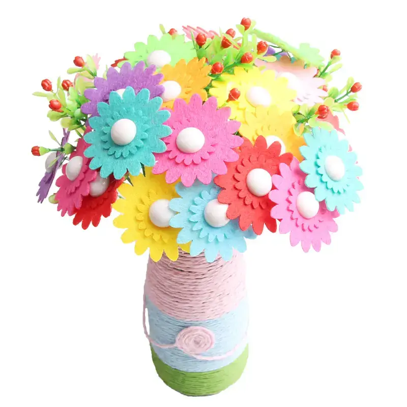 Kindergarten Button Bouquet DIY Kit for Girls - Image 29