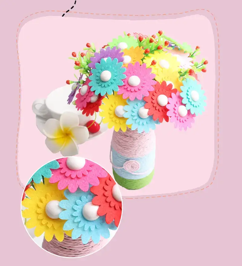 Kindergarten Button Bouquet DIY Kit for Girls — feature 13