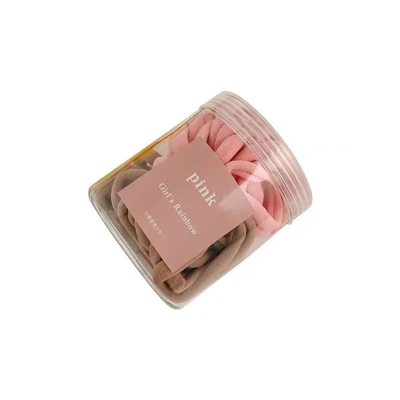 Black Seamless Hair Ring Candy Color 50 Cans