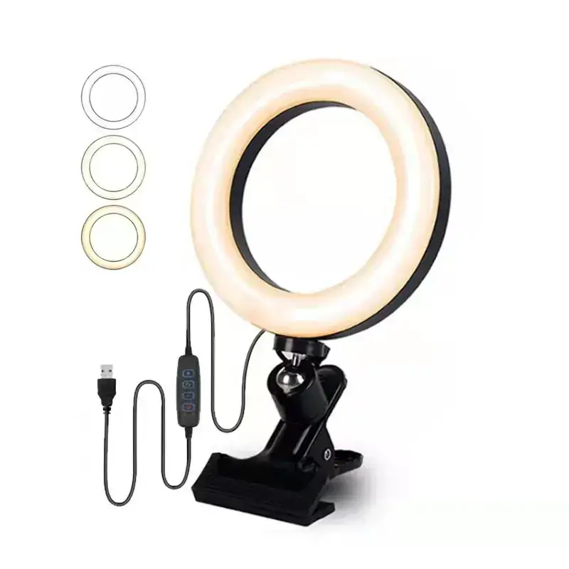 Dual Clamp Universal Ring Light for Phone & Desktop — feature 15
