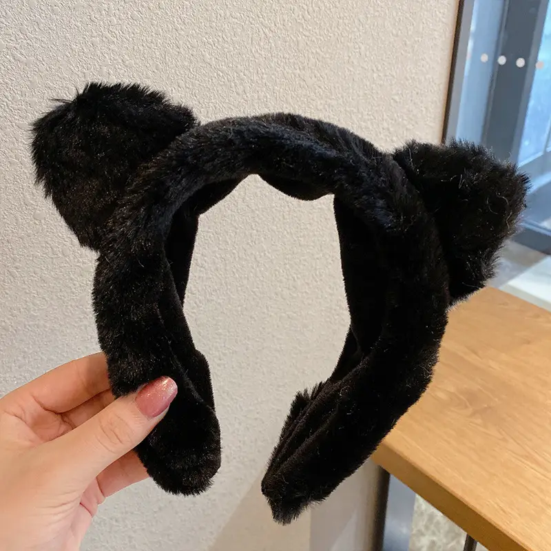 Cute Cat Ear Headband for Women White Lace Top - Image 5