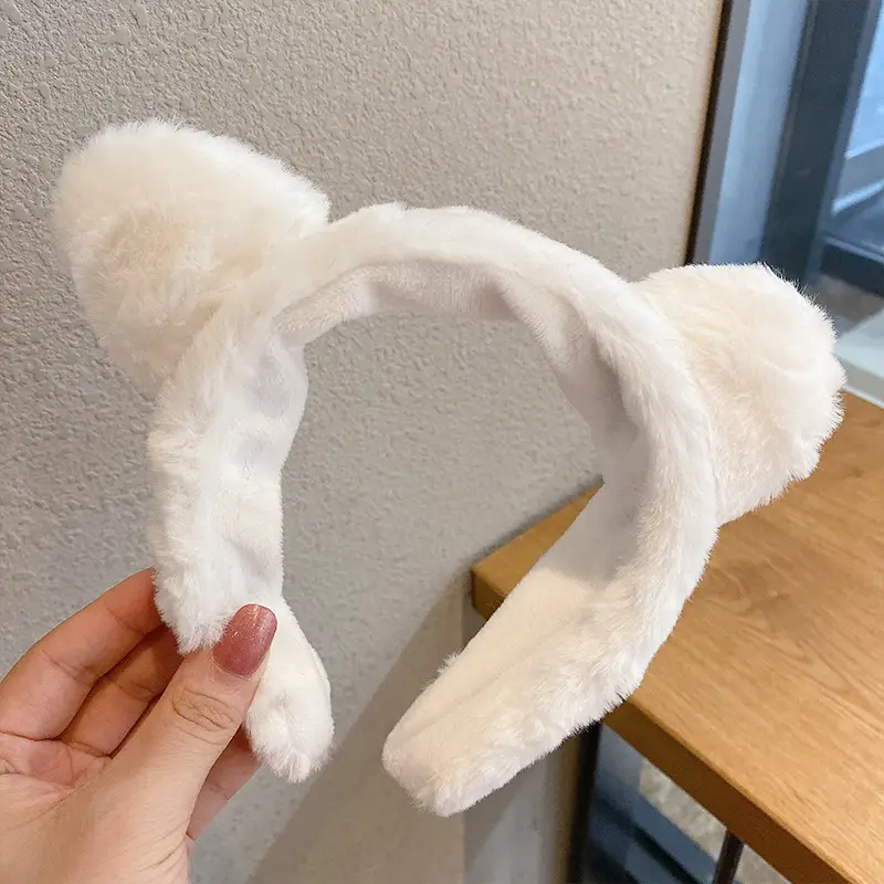 Cute Cat Ear Headband for Women White Lace Top - Image 7