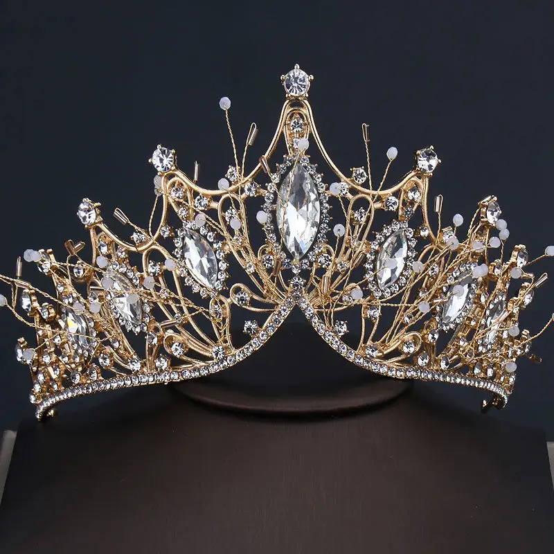Big Horse Eye Crown Gold Handmade