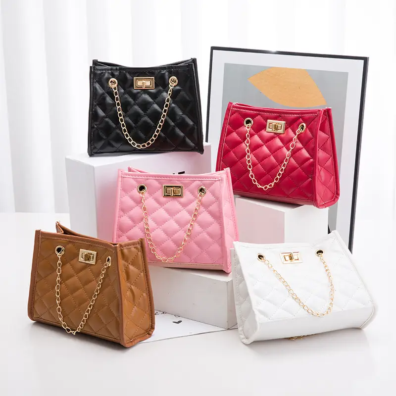 Red Quilted Chain Bag for Women 2023
