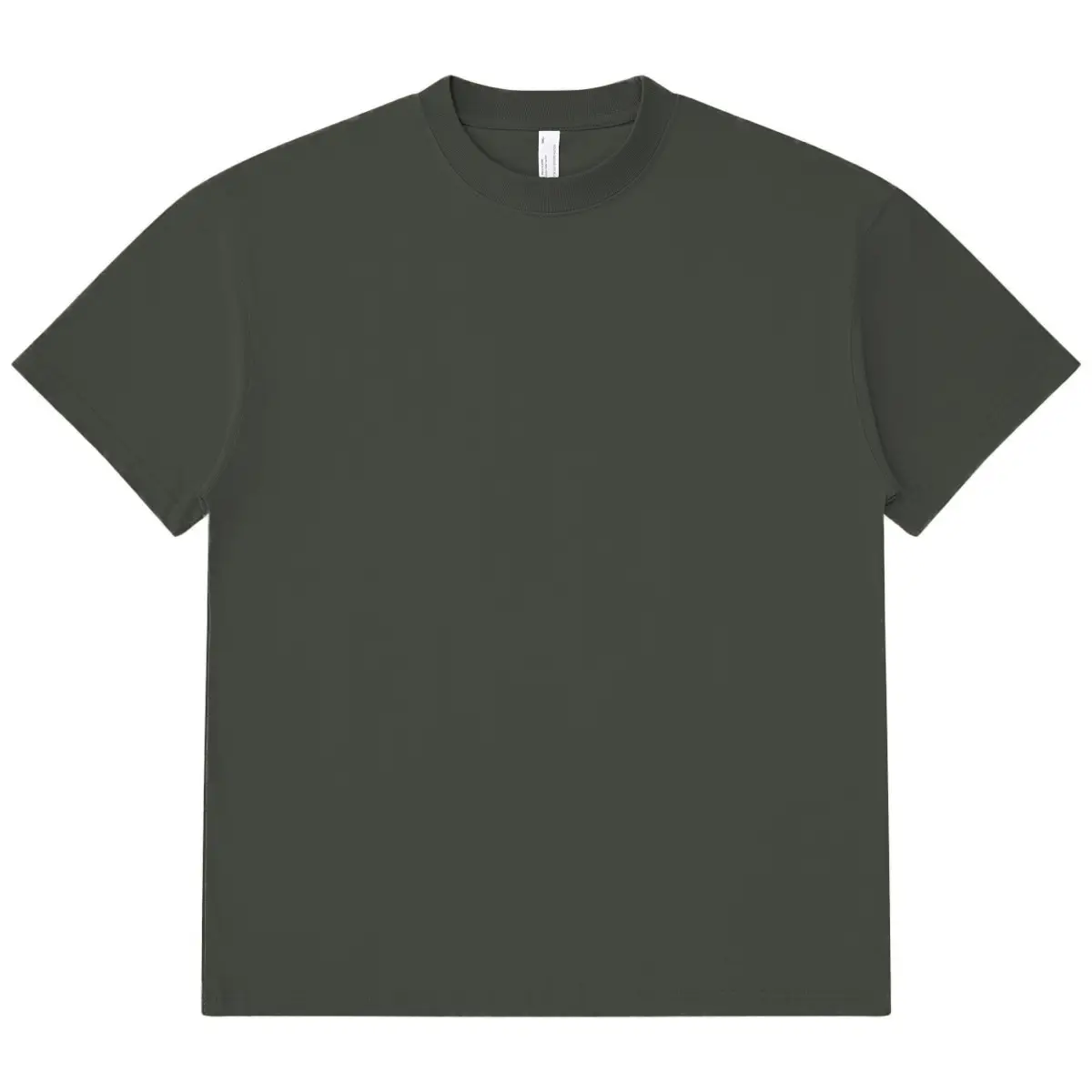 Men Black Cotton T-Shirt Oversized Stiff Fit - Image 8