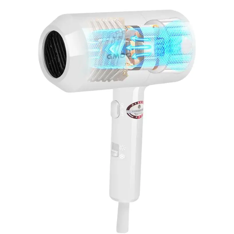 Wall-Mounted Hair Dryer 220V White