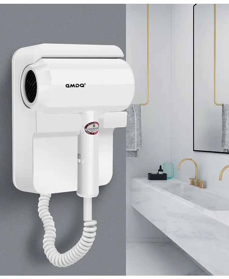 Wall-Mounted Hair Dryer 220V White — feature 16