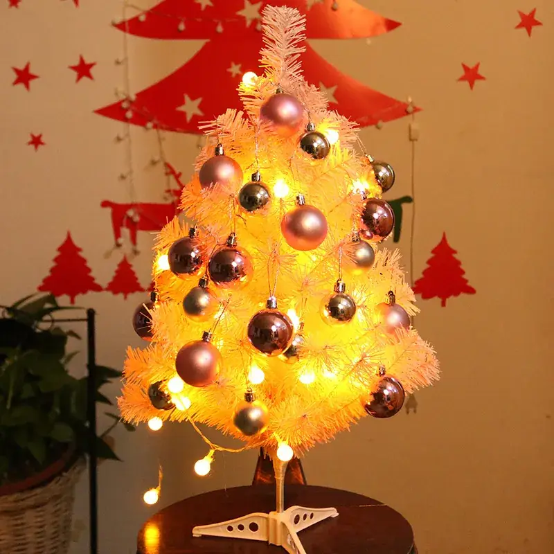 Pink Mini Christmas Tree 60cm with Ball Set