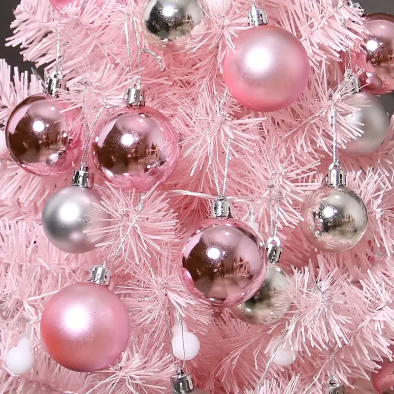 Pink Mini Christmas Tree 60cm with Ball Set