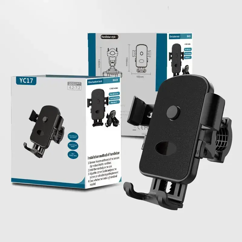 Electric Motorcycle Phone Holder Shockproof Rack - Image 3