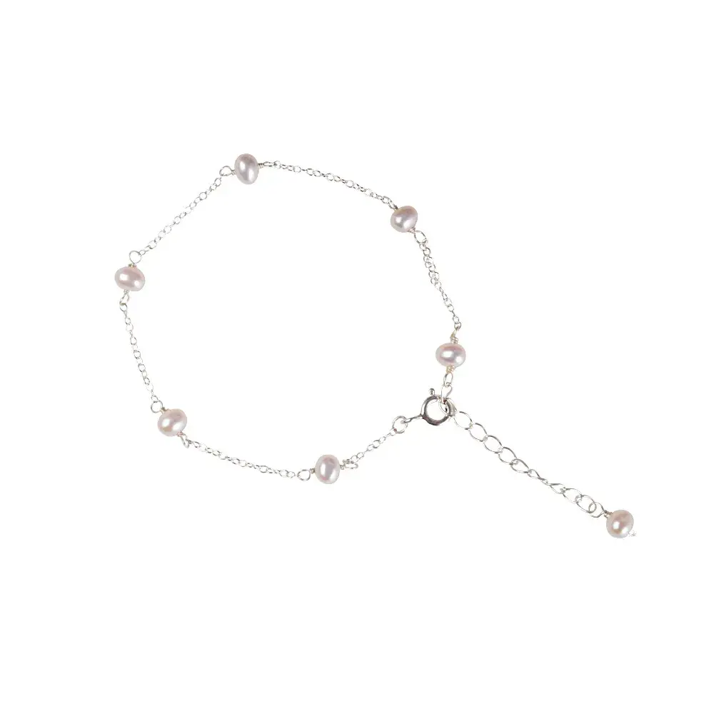 Freshwater Pearl Gypsophila Silver Bracelet SL452