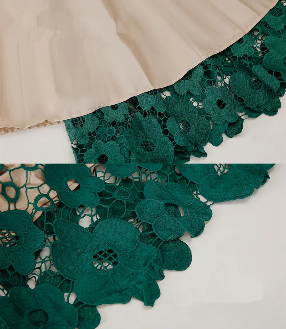 Lace Flower Skirt Plus Size European Style Medium Length — feature 10
