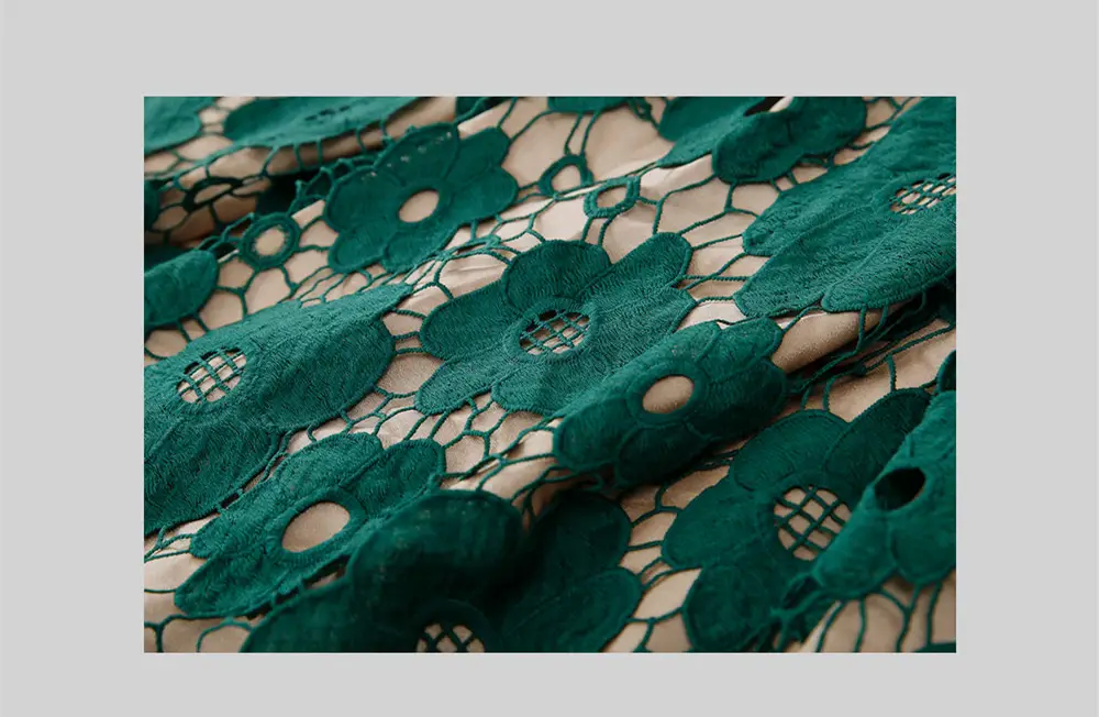 Lace Flower Skirt Plus Size European Style Medium Length — feature 8