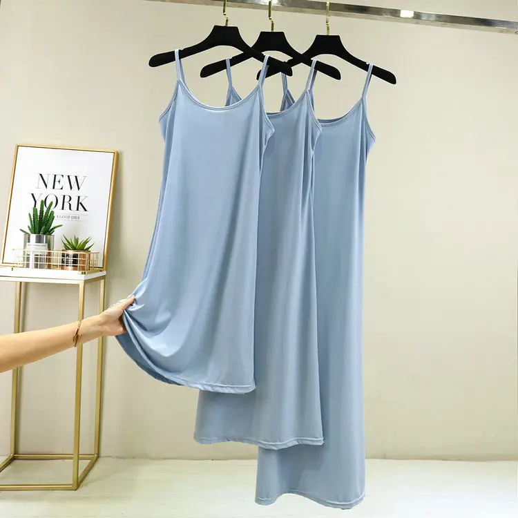 White Ice Silk Mid-Length Skirt Slimming - Image 28