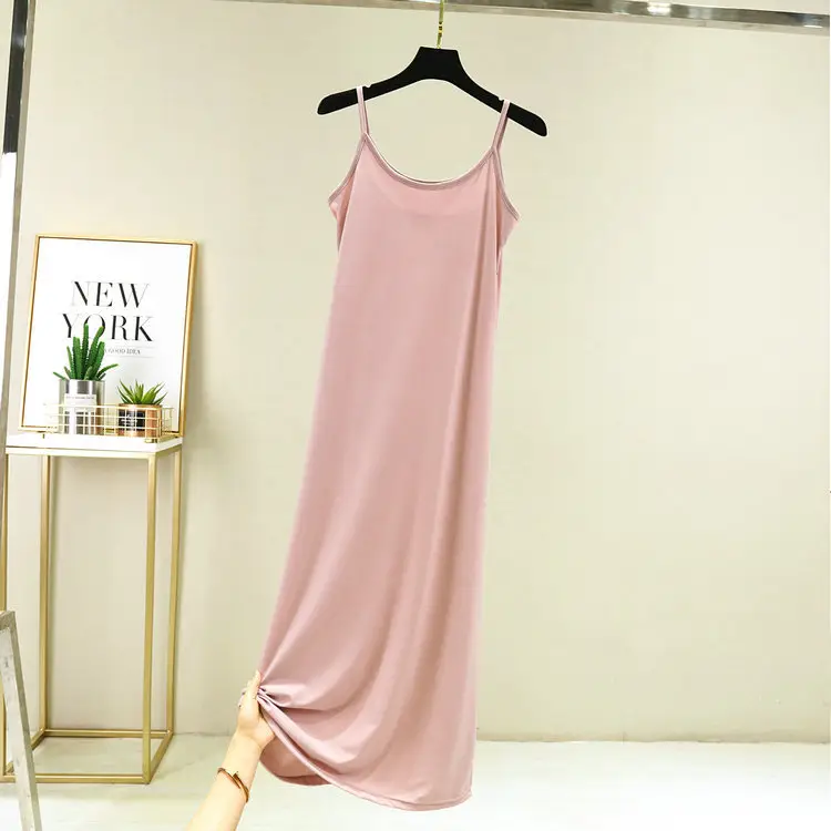 White Ice Silk Mid-Length Skirt Slimming - Image 22