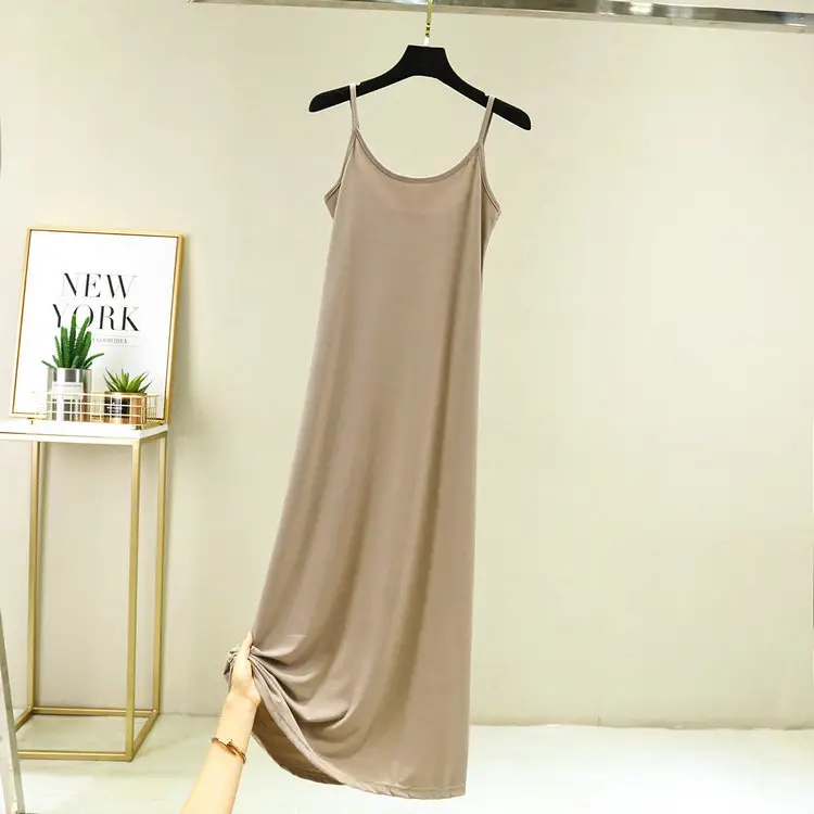 White Ice Silk Mid-Length Skirt Slimming - Image 24
