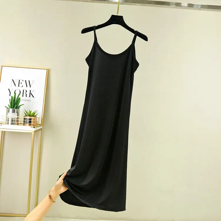 White Ice Silk Mid-Length Skirt Slimming - Image 9