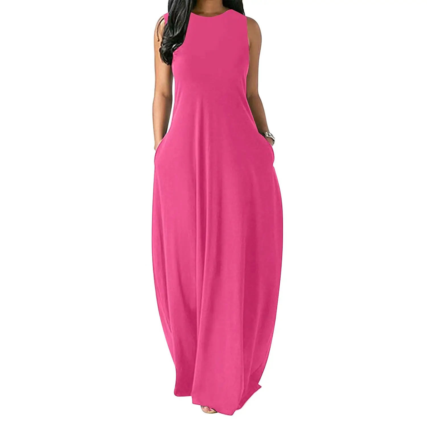 Purple Long Sleeve V-Neck Vest Dress for Women - Image 10