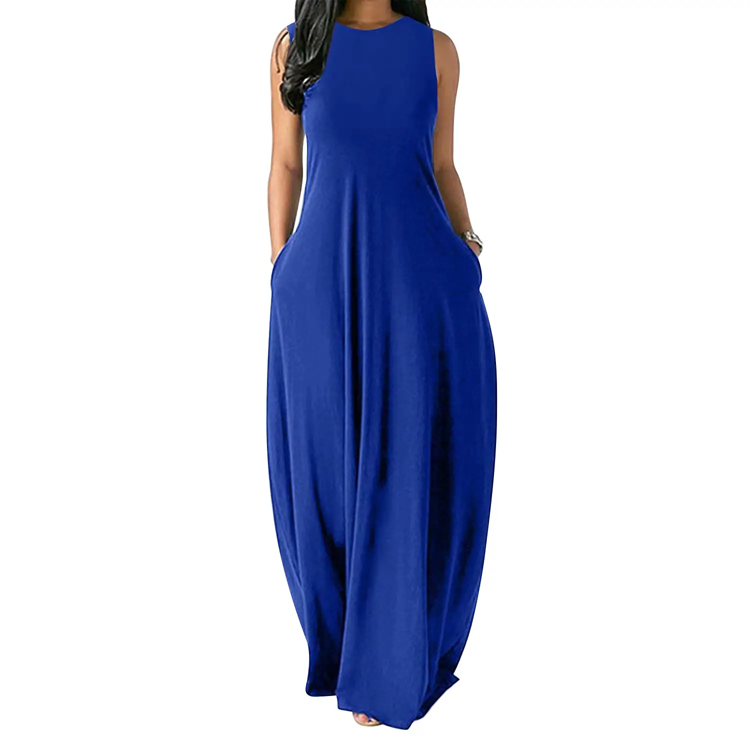 Purple Long Sleeve V-Neck Vest Dress for Women - Image 11