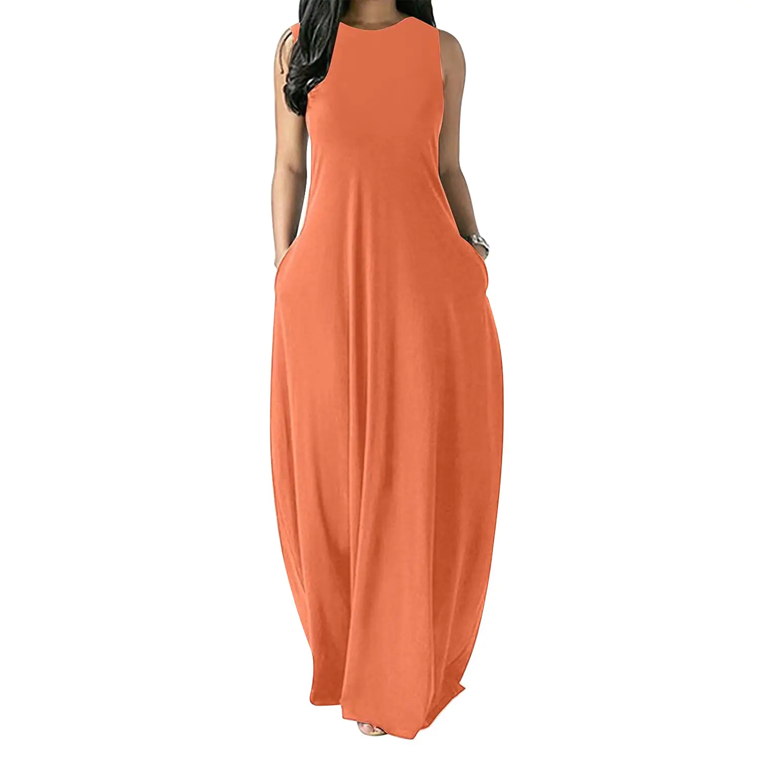 Purple Long Sleeve V-Neck Vest Dress for Women - Image 6