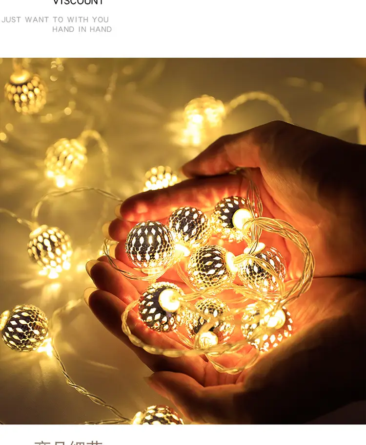 Solar Battery Led Cross-Border Ball Light String — feature 10