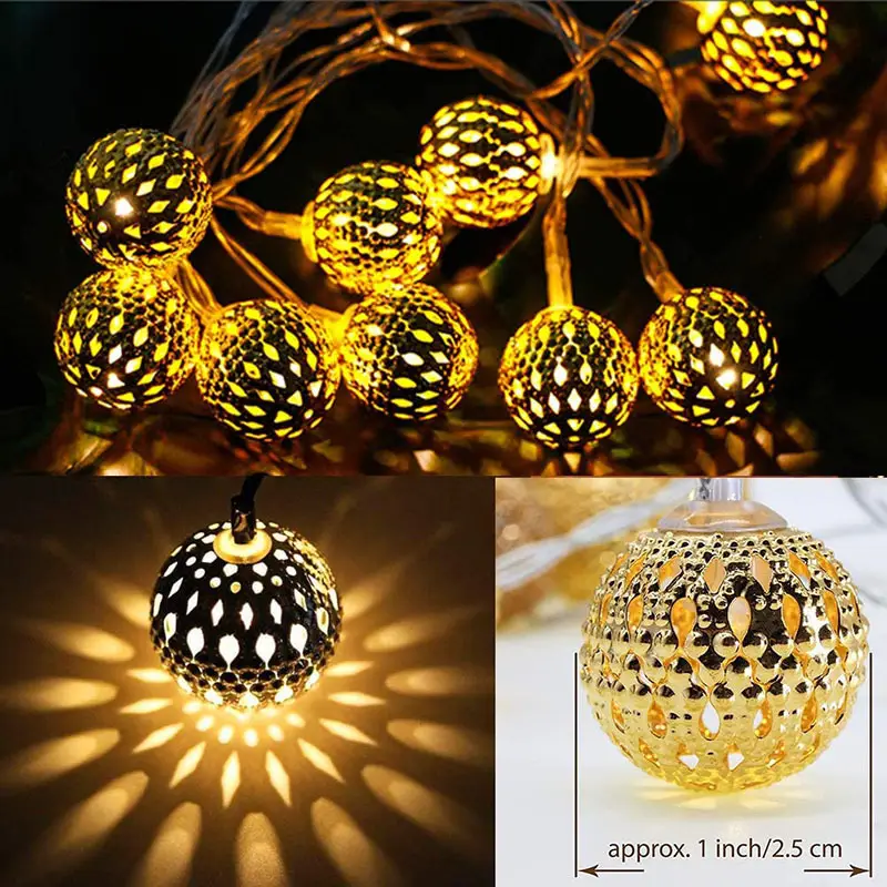 Solar Battery Led Cross-Border Ball Light String — feature 14