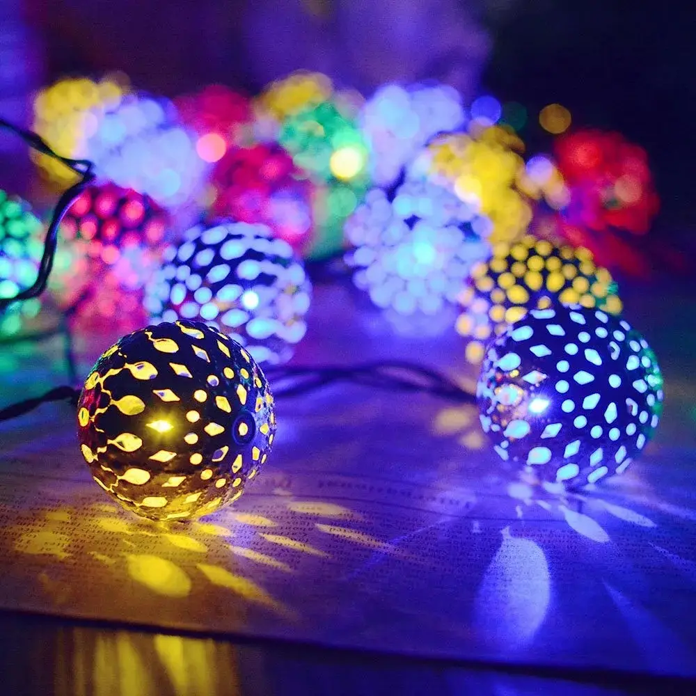Solar Battery Led Cross-Border Ball Light String — feature 15
