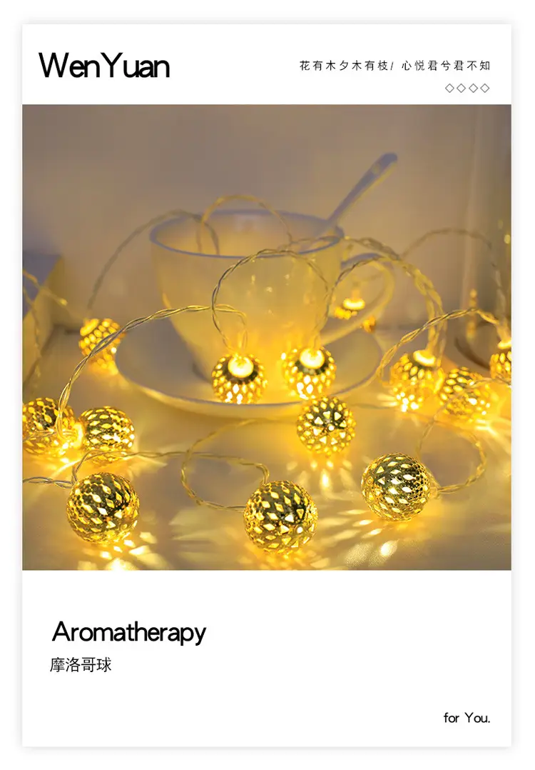 Solar Battery Led Cross-Border Ball Light String — feature 3