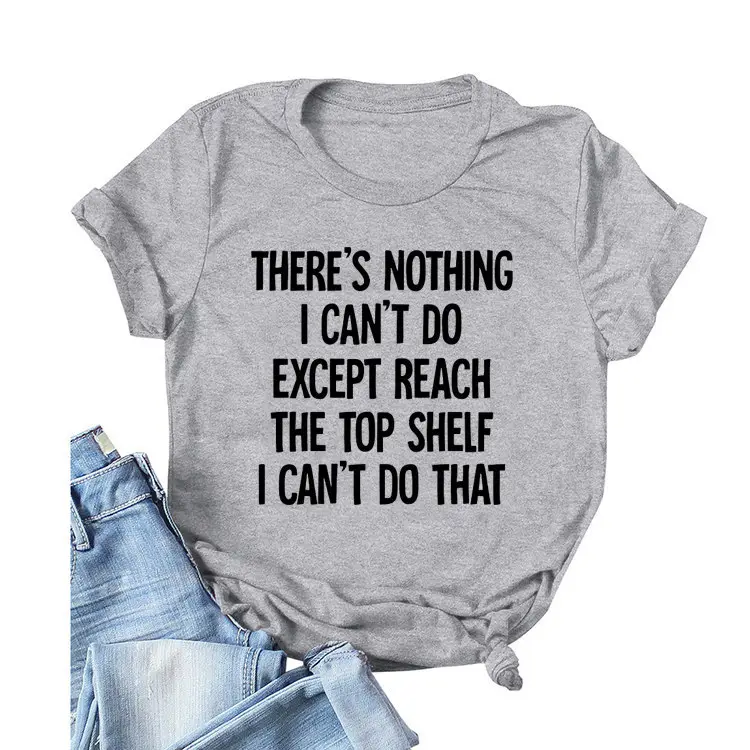 Women Grey T-Shirt Loose Fit Large Casual Bottoming - Image 23