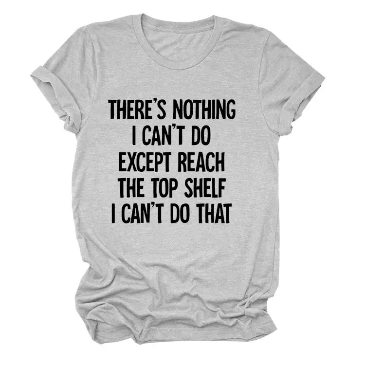 Women Grey T-Shirt Loose Fit Large Casual Bottoming - Image 4