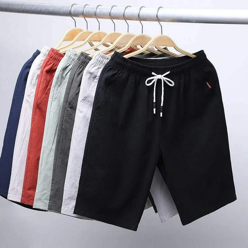 Men Black Breathable Shorts Large Casual Summer Pants - Image 57