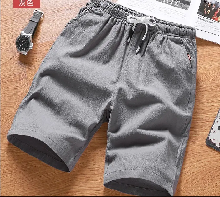 Men Black Breathable Shorts Large Casual Summer Pants — feature 16