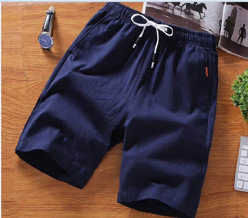 Men Black Breathable Shorts Large Casual Summer Pants — feature 17