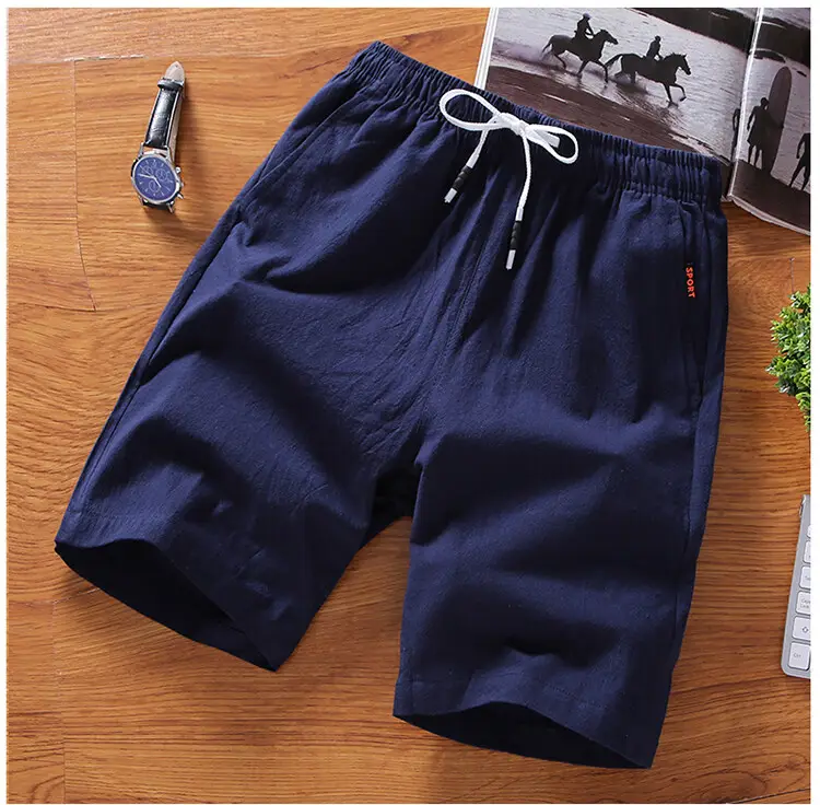 Men Black Breathable Shorts Large Casual Summer Pants — feature 6