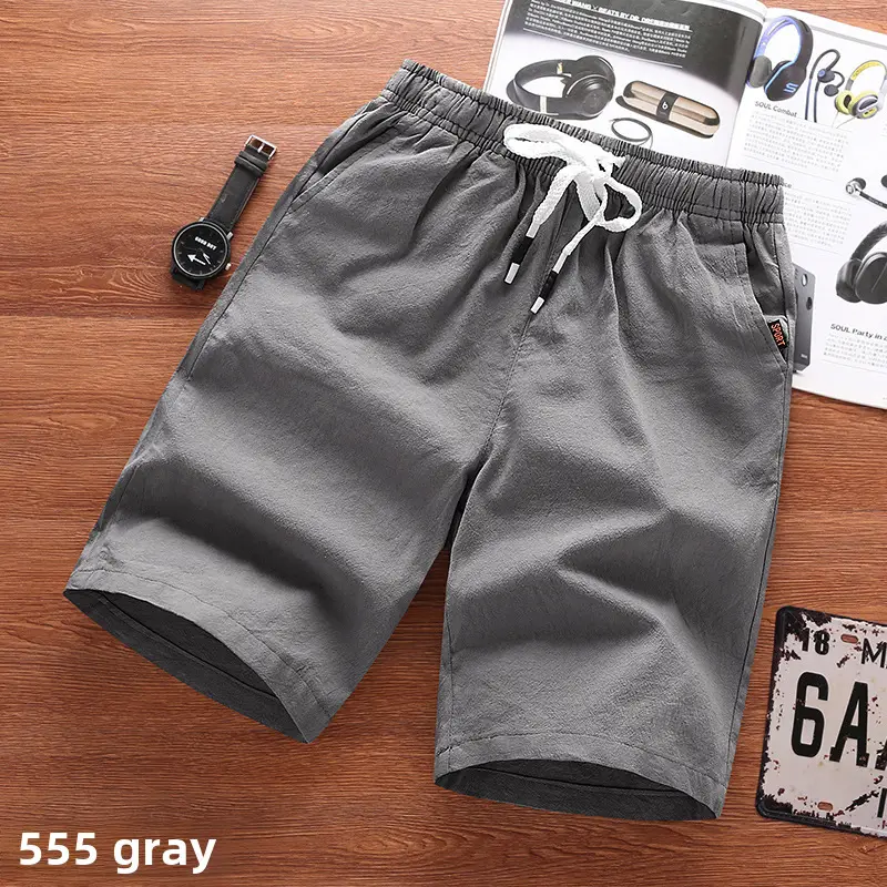Men Black Breathable Shorts Large Casual Summer Pants - Image 16