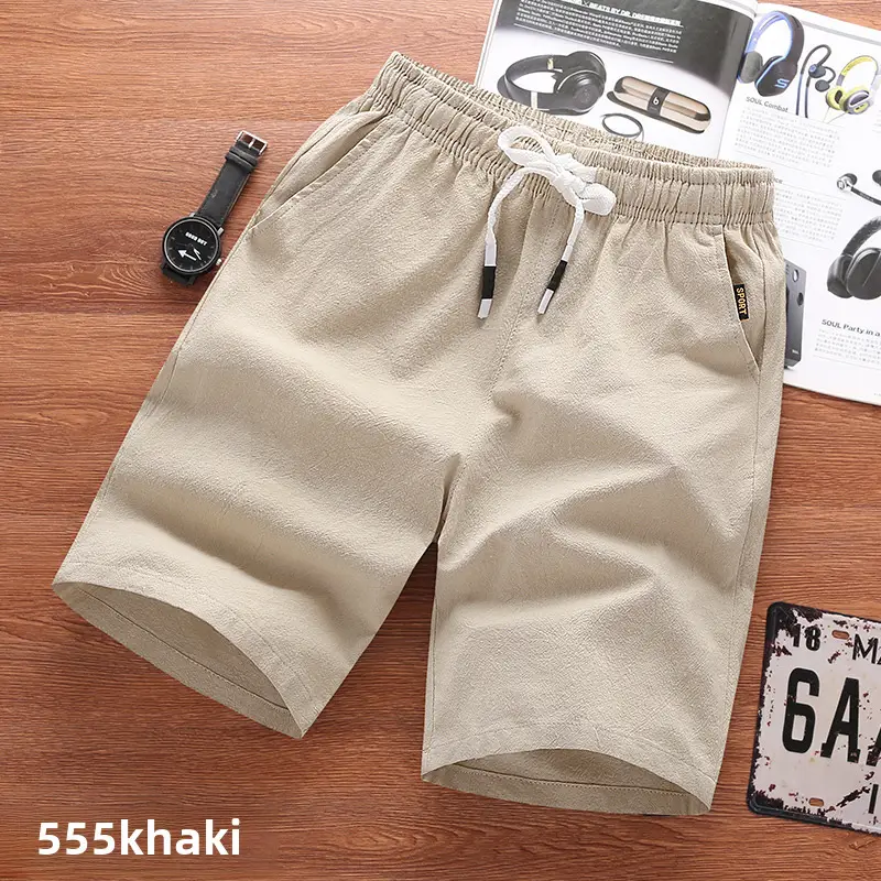 Men Black Breathable Shorts Large Casual Summer Pants - Image 35