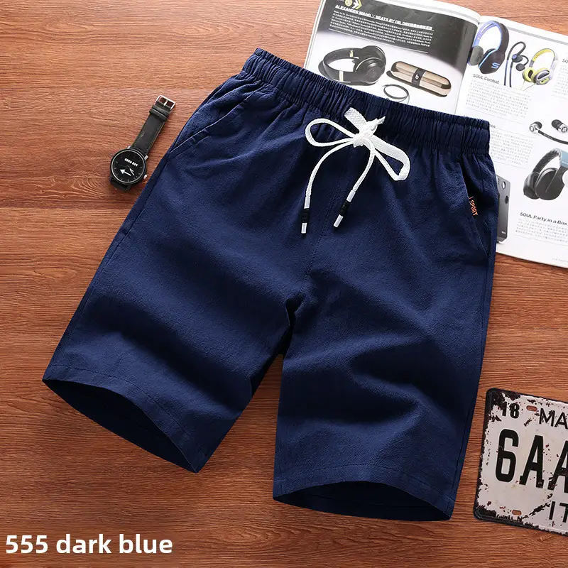 Men Black Breathable Shorts Large Casual Summer Pants - Image 38