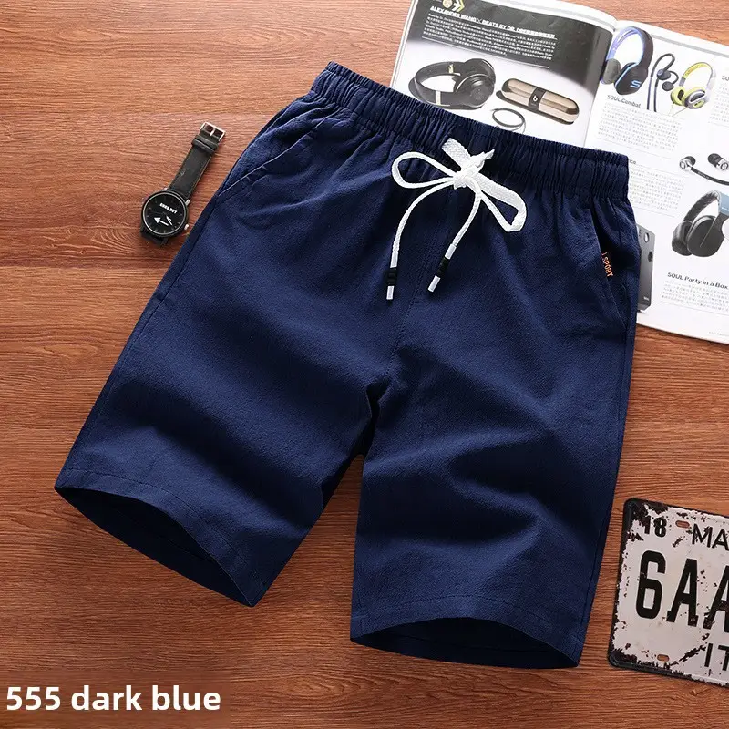 Men Black Breathable Shorts Large Casual Summer Pants - Image 40