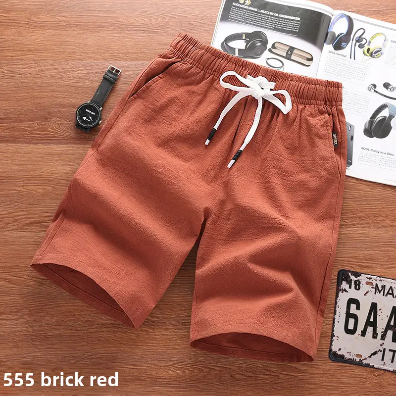 Men Black Breathable Shorts Large Casual Summer Pants - Image 45